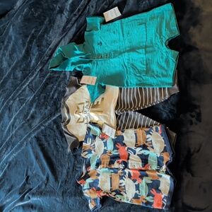 NWT Carter's Bundle With 2 Nautical Onesies & 1 First Birthday Outfit, 18 Mos